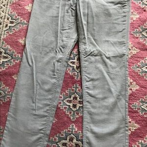 J Crew grey corduroy straight leg pants 4P
